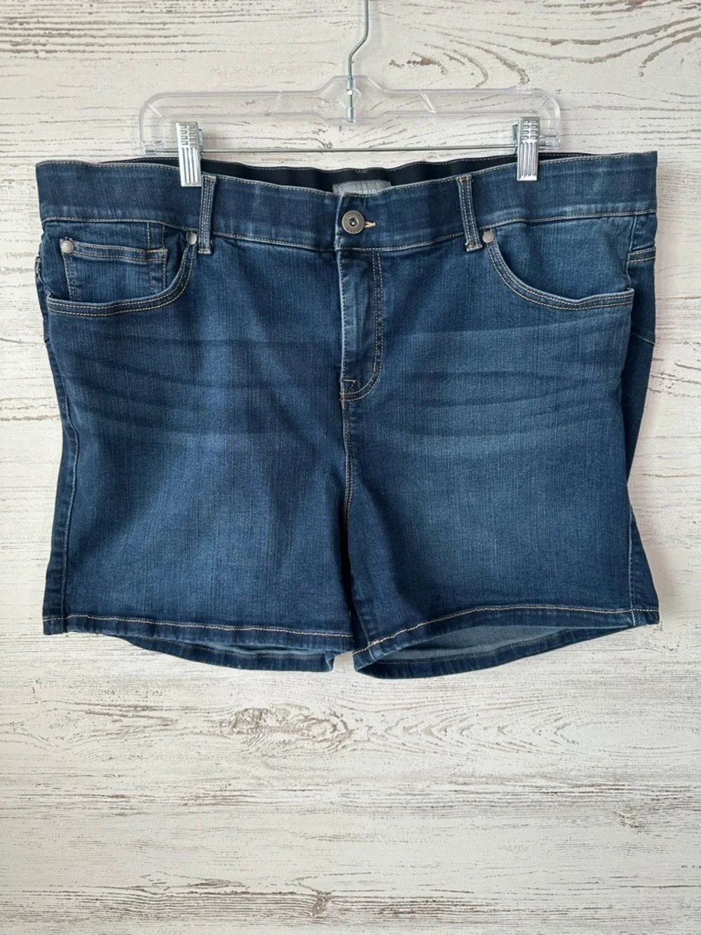 TORRID 5” Bombshell High Rise Short Stretch Denim Dark Wash Hydrosphere 22 - Picture 4 of 10